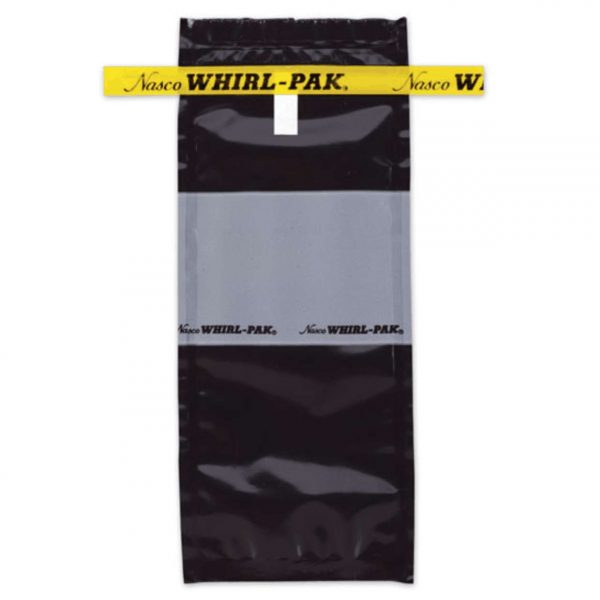 BOLSA NASCO WHIRL-PAK 118ML -PRETA COM TARJA DE IDENTIFICAÇÃO- B01472WA
