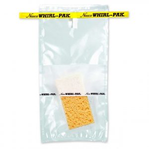 BOLSA NASCO WHIRL-PAK 532 ML -COM ESPONJA SPECI-SPONG HIDRATADA E TARJA DE IDENTIFICAÇÃO- B01422WA