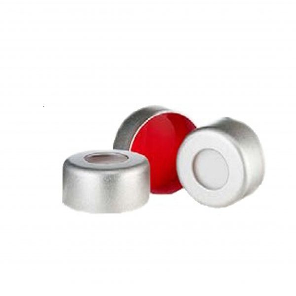 TAMPA DE CRIMP  EM ALUMINIO COM SEPTO  11mm