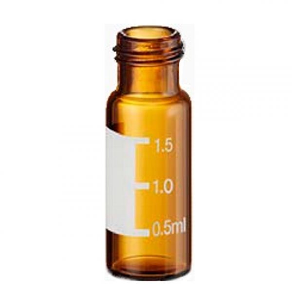 VIAL  MICROGLASS ÂMBAR GRADUADO COM ROSCA  9MM  12X32MM