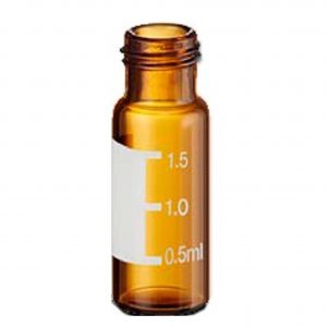 VIAL  MICROGLASS ÂMBAR GRADUADO COM ROSCA  8MM  12X32MM